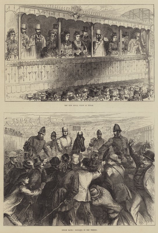 Epsom Races by English School