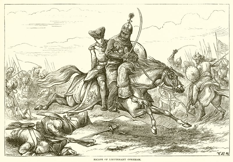 Escape of Lieutenant Goreham by English School