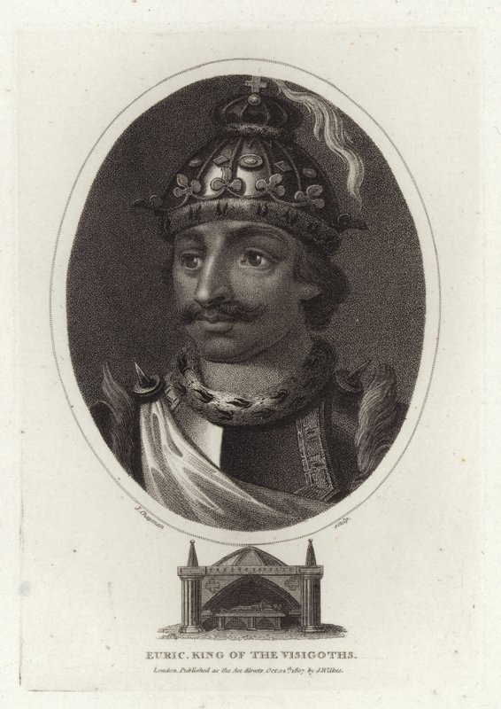 Euric, King of the Visigoths by English School