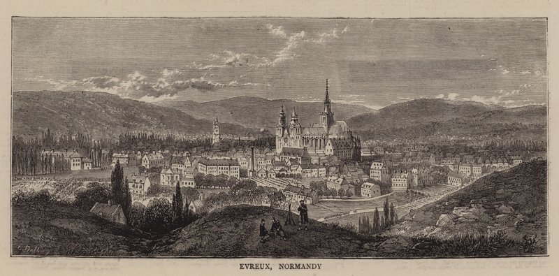 Evreux, Normandy by English School