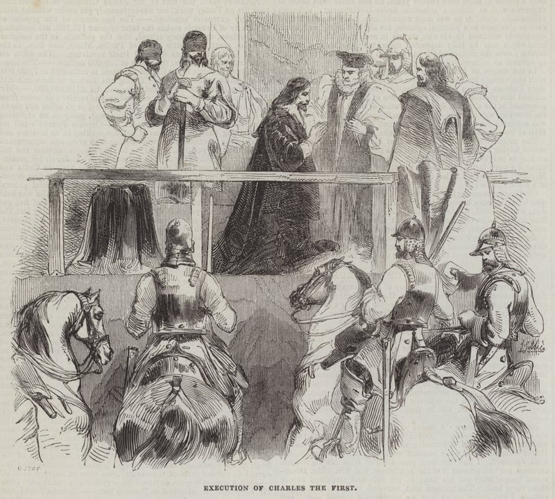 Execution of Charles the First by English School