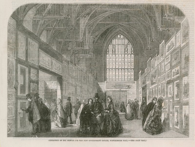 Exhibition of the Designs for the New Government Offices by English School