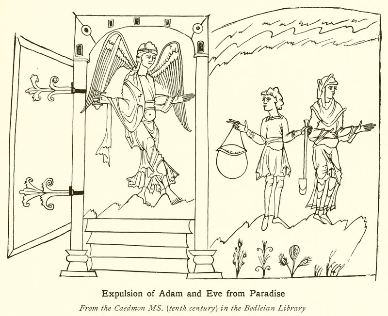 Expulsion of Adam and Eve from Paradise by English School
