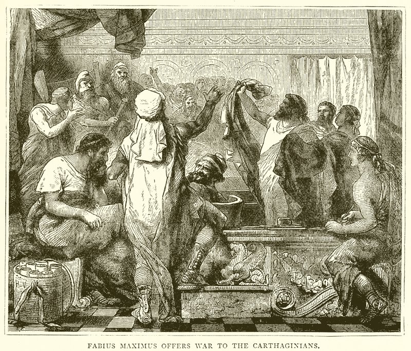 Fabius Maximus offers War to the Carthaginians by English School