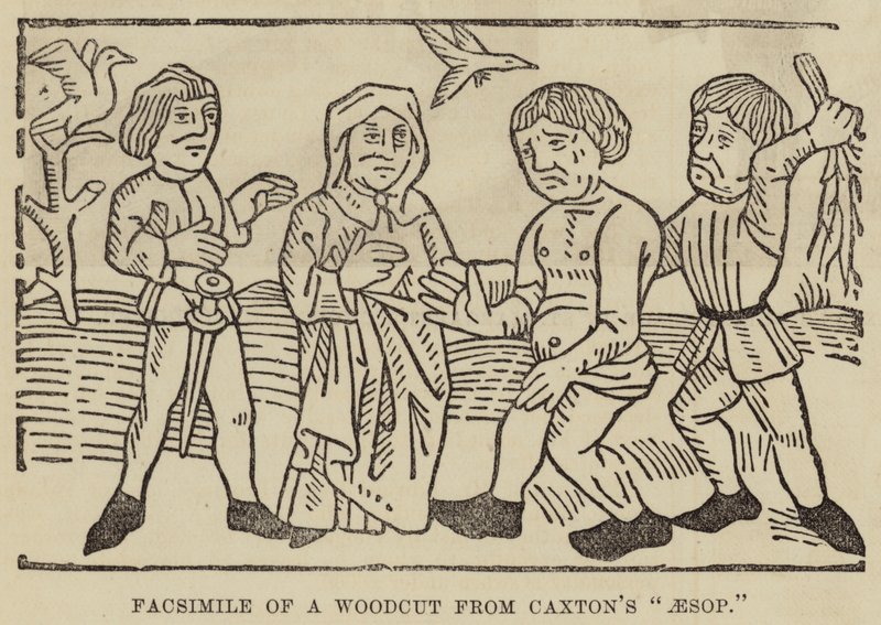 Facsimile of a Woodcut from Caxton