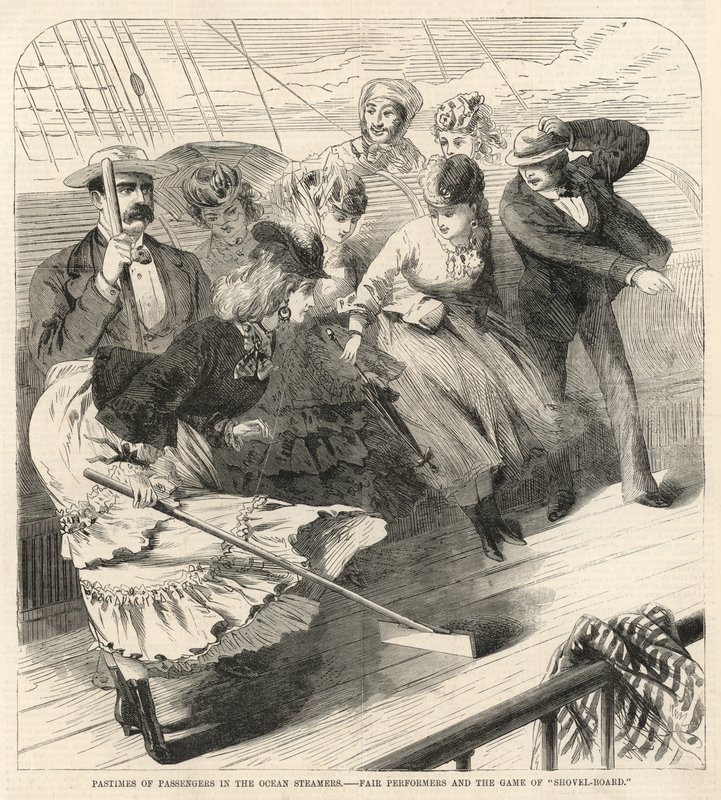 Fair performers and the game of shovel-board by English School