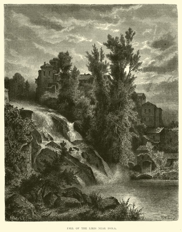 Fall of the Liris near Isola by English School