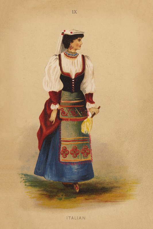 Fancy dress outfits: Italian by English School