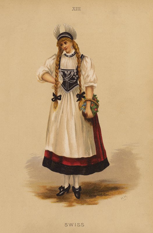 Fancy dress outfits: Swiss by English School