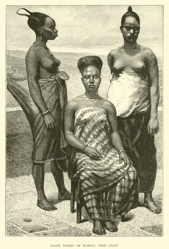 Fanti women of Elmina, Gold Coast by English School