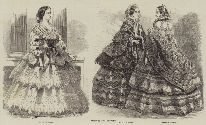 Fashions for October by English School