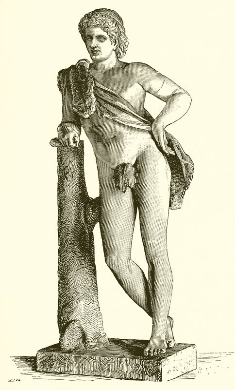 Faun of Praxiteles by English School