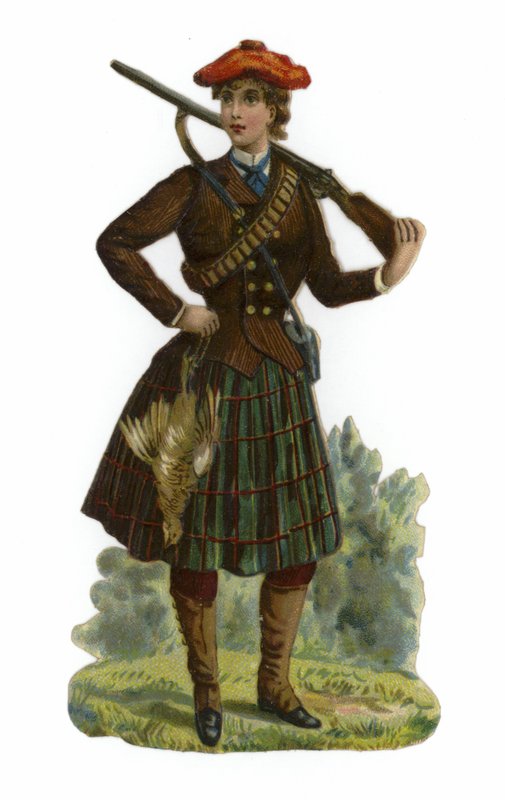 Female Grouse Shooter by English School