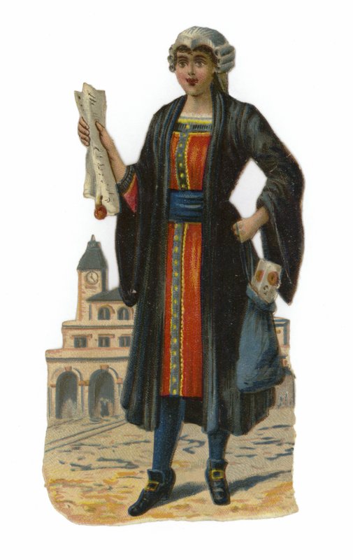 Female Lawyer by English School
