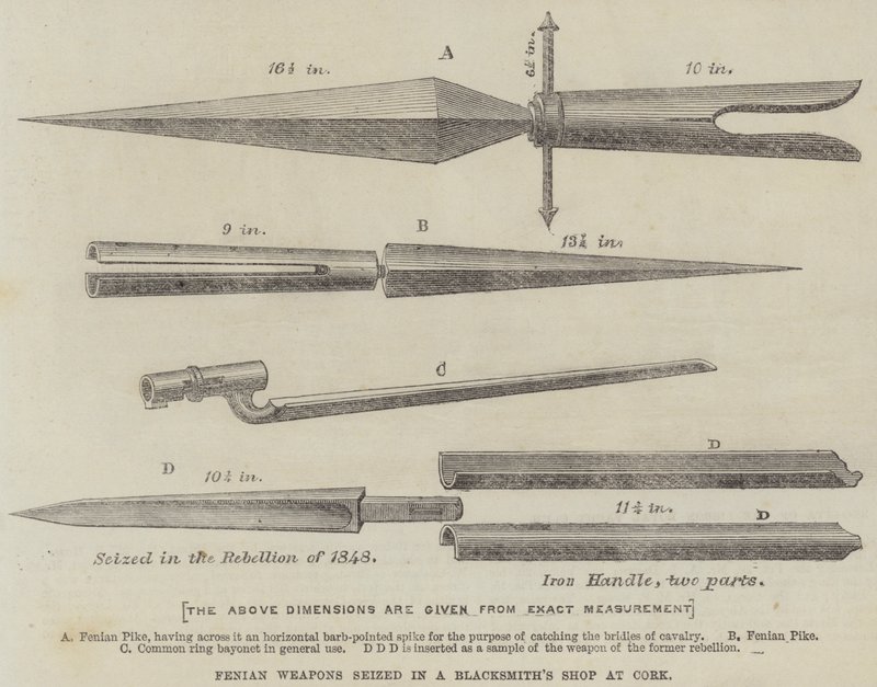Fenian Weapons seized in a Blacksmith