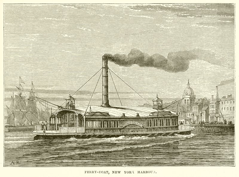 Ferry-Boat, New York Harbour by English School