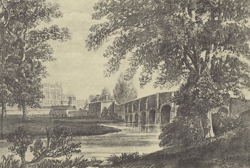 Fifteen-Arch Bridge, 1818 by English School