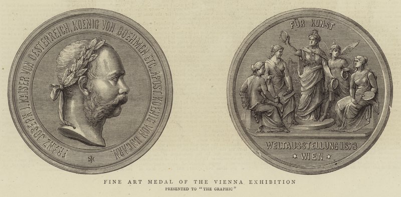 Fine Art Medal of the Vienna Exhibition by English School
