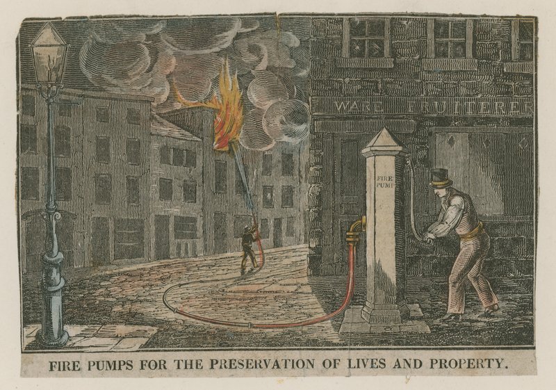 Fire pumps for the preservation of lives and property by English School