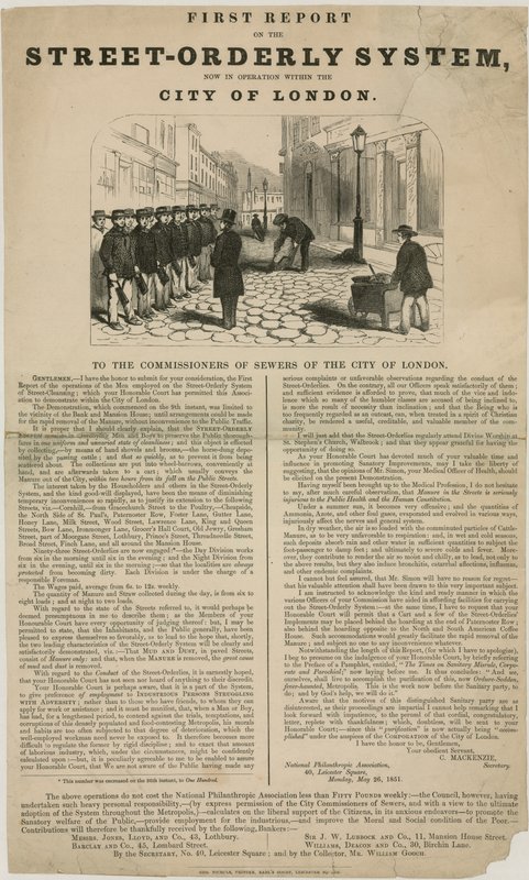 First Report on the Street Orderly System in the City of London by English School