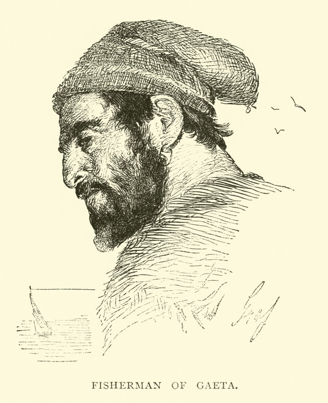 Fisherman of Gaeta by English School