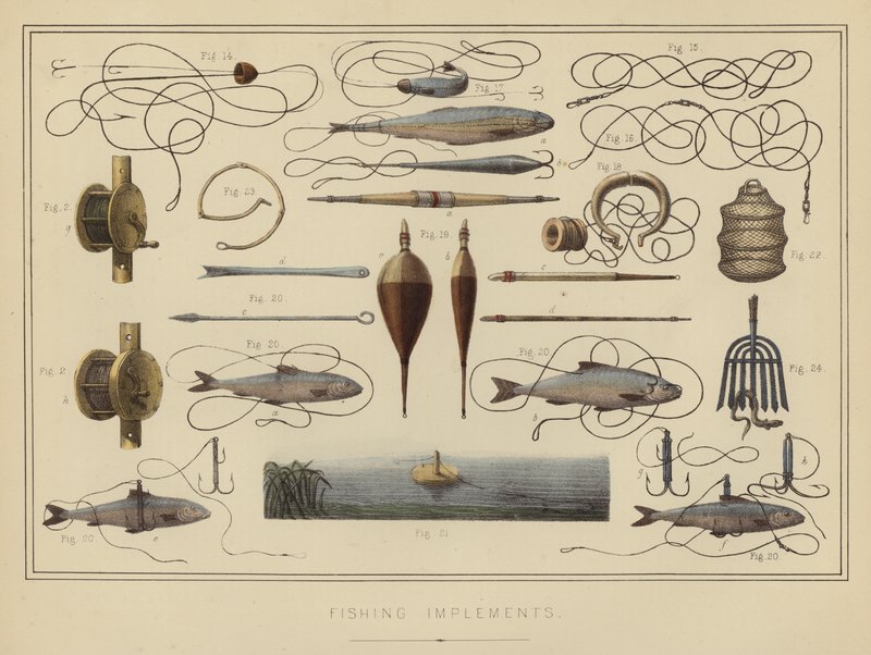 Fishing Implements by English School