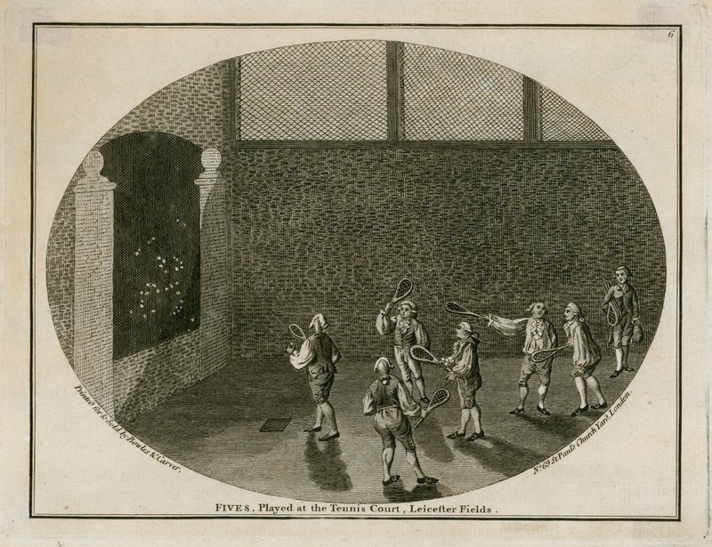 Fives, Played at the Tennis Court, Leicester Fields by English School