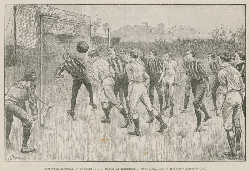 Football Association Challenge Cup Match at Kennington Oval by English School