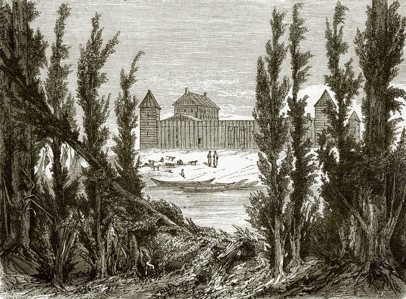 Fort Edmonton, on the upper Saskatchewan river by English School