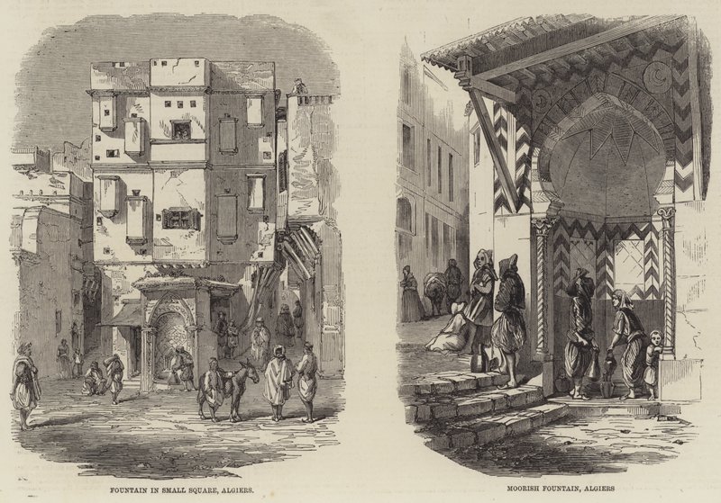 Fountains at Algiers by English School