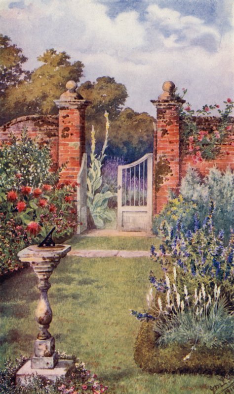 Fragrance in the Herb-Garden by English School