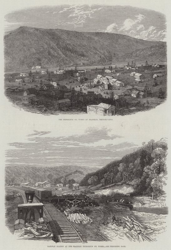 Franklin Petroleum Oil Works by English School