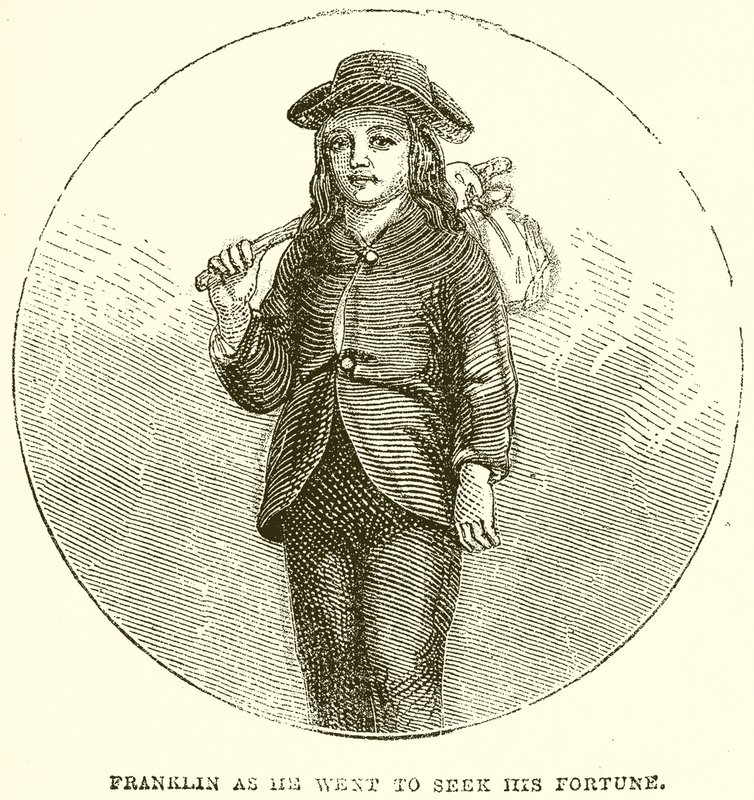 Franklin as he went to seek his Fortune by English School