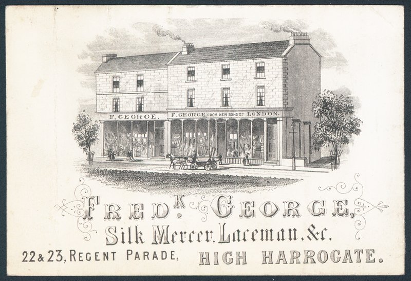 Fred K George, Silk Mercer and Laceman, Trade Card by English School