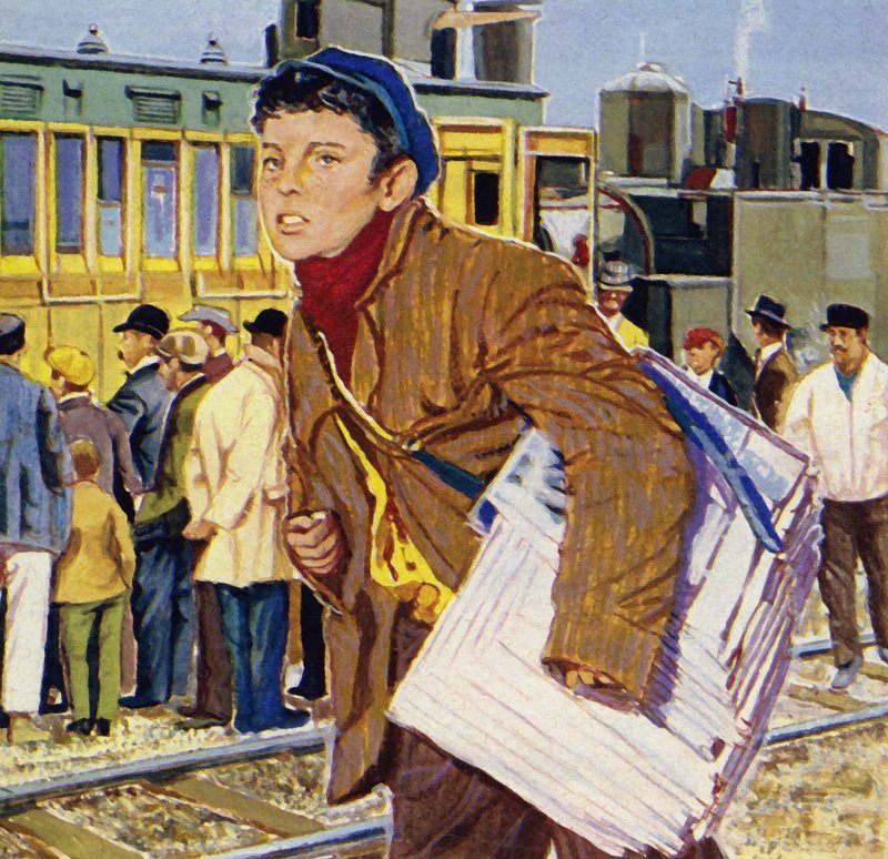 Fred Royce sold newspapers at the age of nine by English School