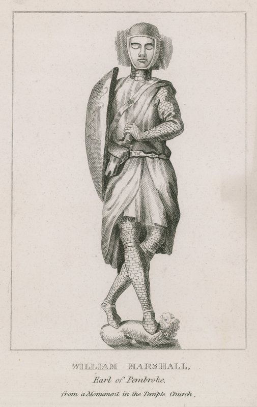 From a Monument in the Temple Church by English School