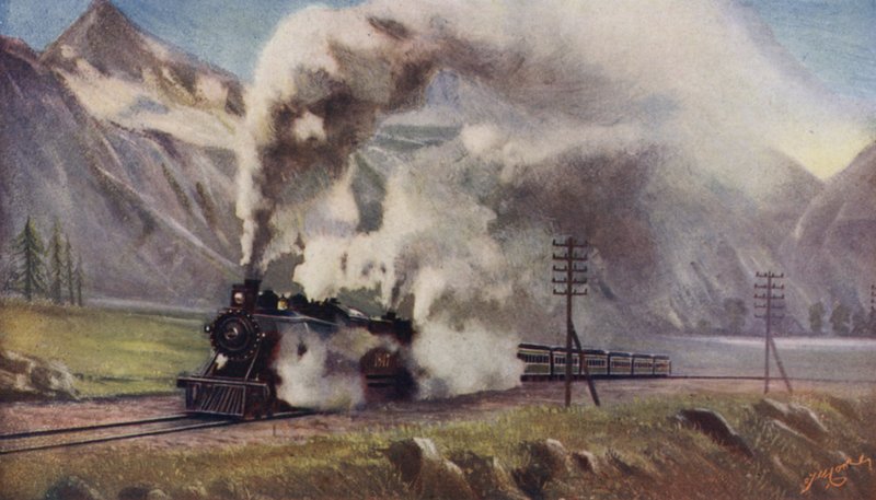 From the Atlantic to the Pacific, the Imperial Limited Express crossing the Rocky Mountains by English School
