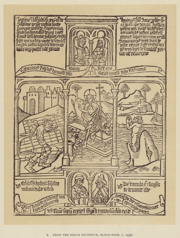 From the Biblia Pauperum, Block-Book, c 1450 by English School