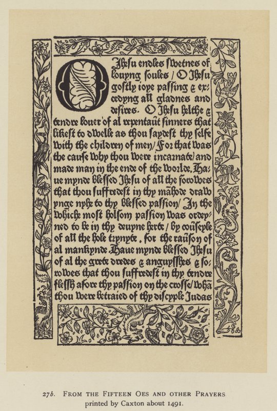 From the Fifteen Oes and Other Prayers printed by Caxton about 1491 by English School