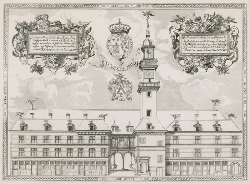 Front Elevation of the Royal Exchange, London by English School