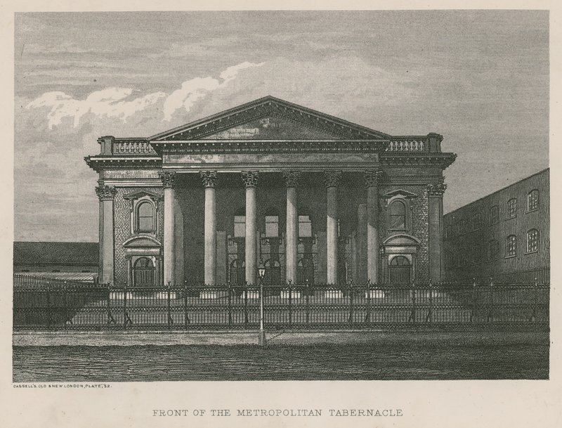 Front of the Metropolitan Tabernacle by English School
