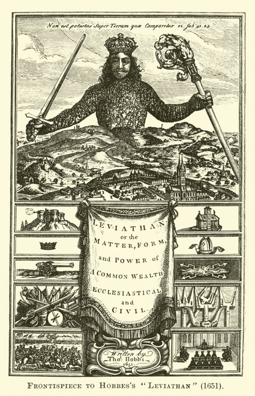 Frontispiece to Hobbes