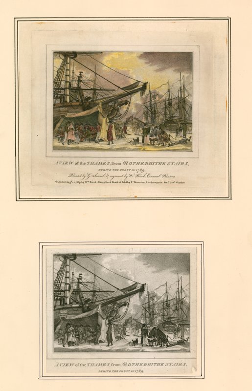 Frost Fair of 1789 by English School
