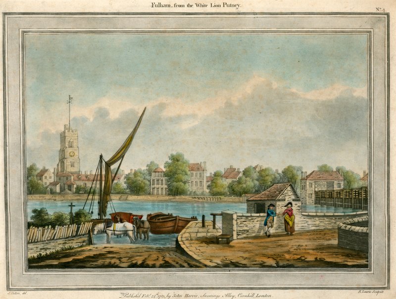 Fulham, London, from the White Lion, Putney by English School