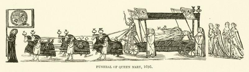 Funeral of Queen Mary by English School