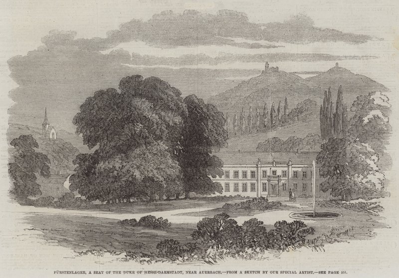 Furstenlager, a Seat of the Duke of Hesse-Darmstadt, near Auerbach by English School