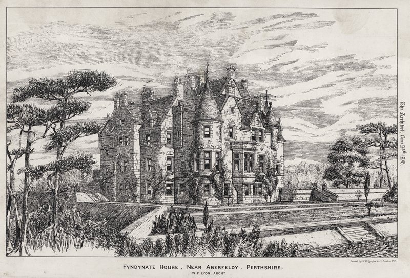 Fyndynate House, near Aberfeldy, Perthshire by English School