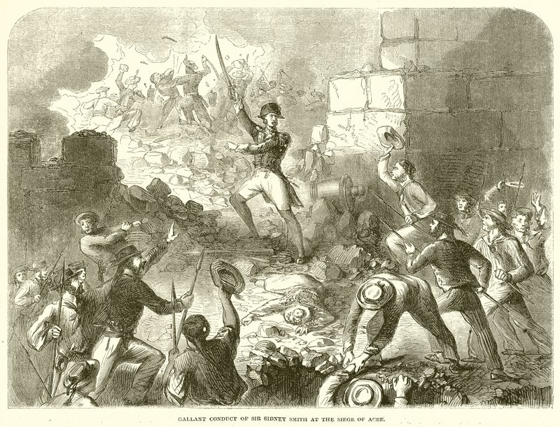Gallant Conduct of Sir Sidney Smith at the Siege of Arce by English School