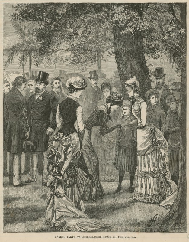 Garden Party at Marlborough House on 23 July 1883 by English School
