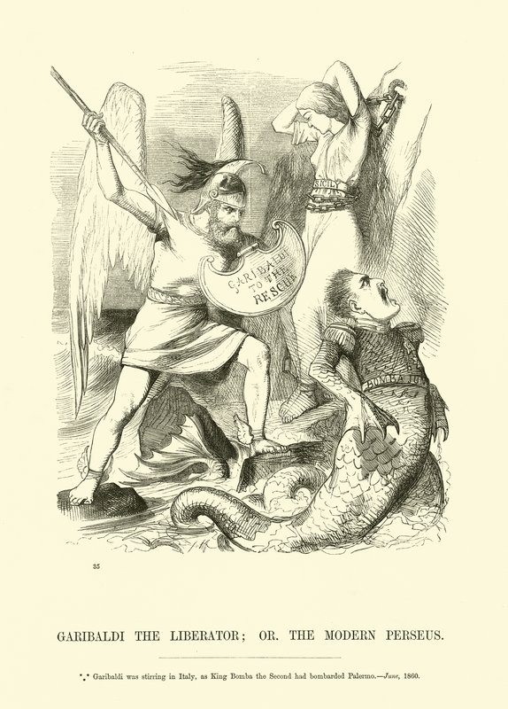Garibaldi the Liberator; or the Modern Perseus by English School